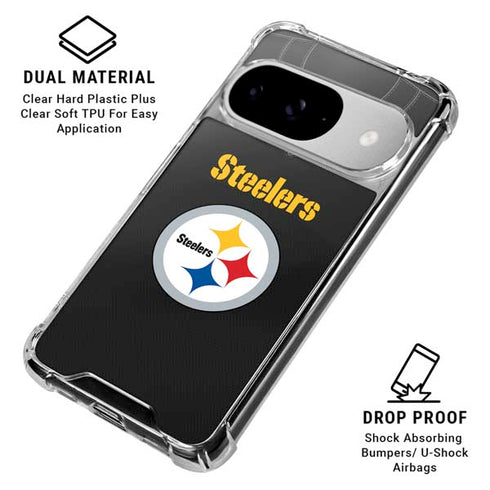 NFL Pittsburgh Steelers Team Jersey Google Pixel 10 Clear Case